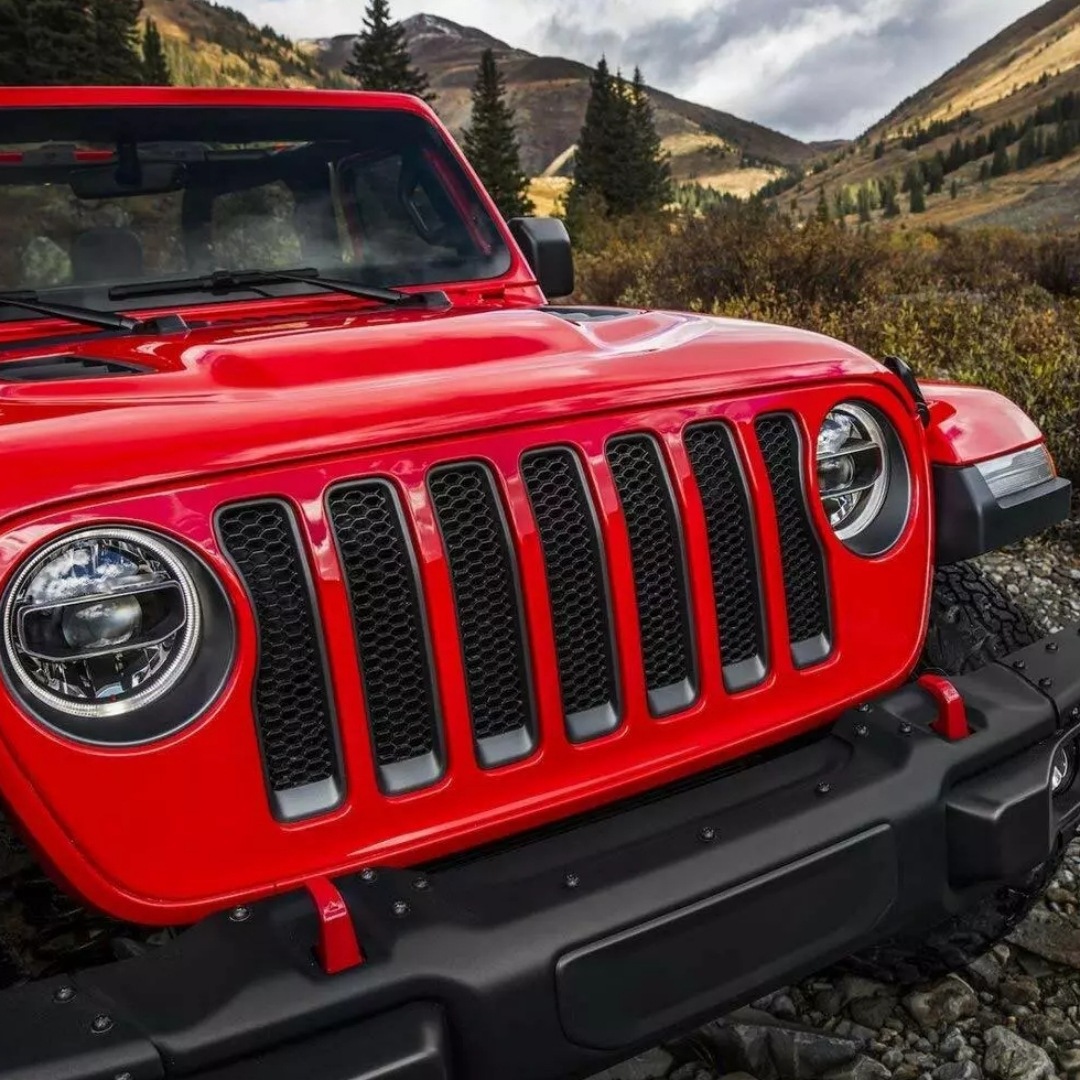 Suitable for 2018 New Wrangler Jl Modification Parts Jl Modified Headlight Ring Center Net Ring Modified Exterior Parts