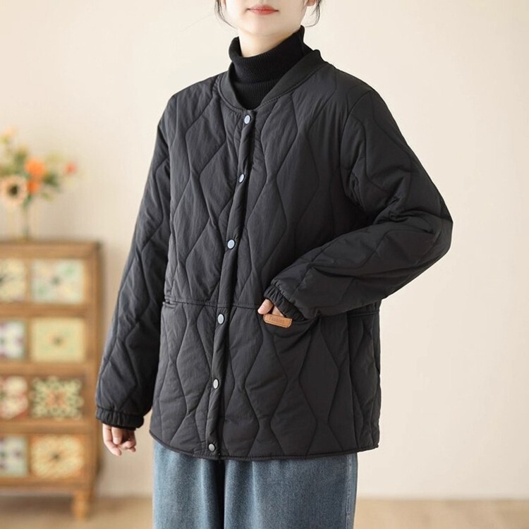 大码羽绒棉服女外套冬季宽松轻薄棉袄女新款百搭女装短款保暖棉衣|undefined