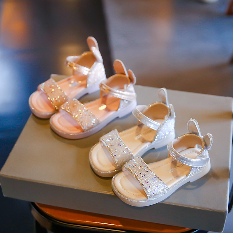 Сандалии, нескользящая универсальная модная обувь для принцессы
