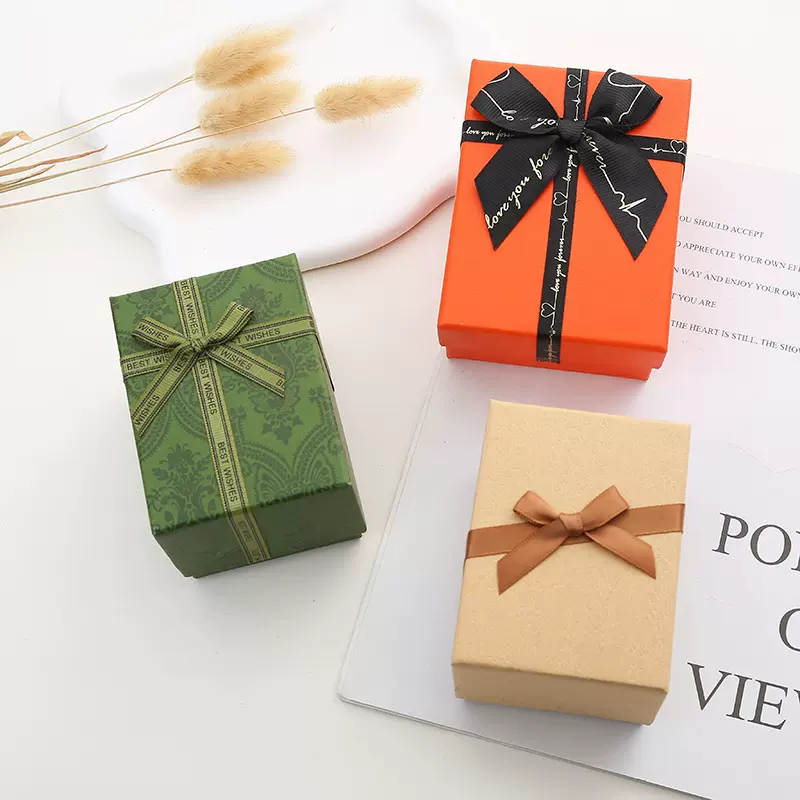 情人节时尚蝴蝶结包装盒新款轻奢手表首饰礼盒礼品包装装饰盒现货