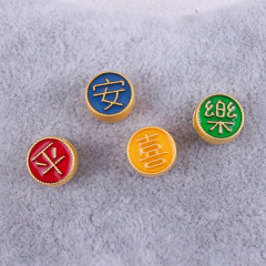 電鍍沙金滴油平安喜樂散珠合金配件手鍊隔珠DIY串珠材料配飾批發