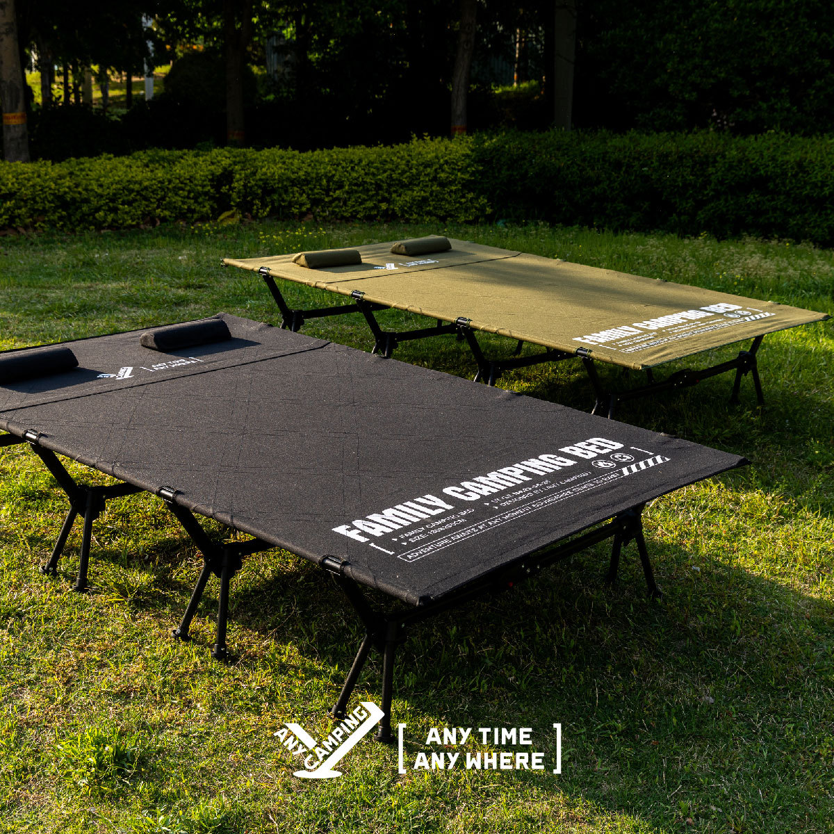 【Boundless Camping】Outdoor Camping Parent-Child Bed, Adjustable Height Foldable Bed, Portable Camping Nap Bed