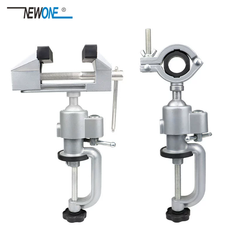 Aluminum alloy 360-degree rotating small vise Household universal rotating small vise Hardware tools wholesale