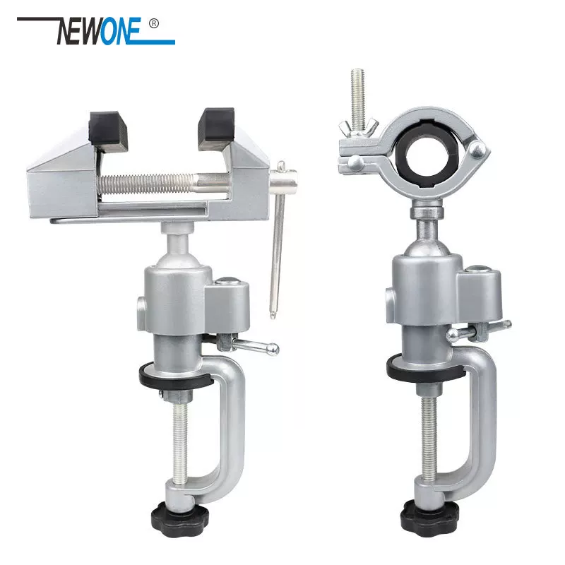 Aluminum alloy 360-degree rotating small vise Household universal rotating small vise Hardware tools wholesale