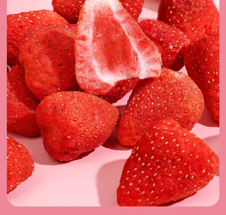 Freeze Dried Strawberry Slices 500g Whole Crisp Fruit for Baking Snacks and Desserts quality and texture