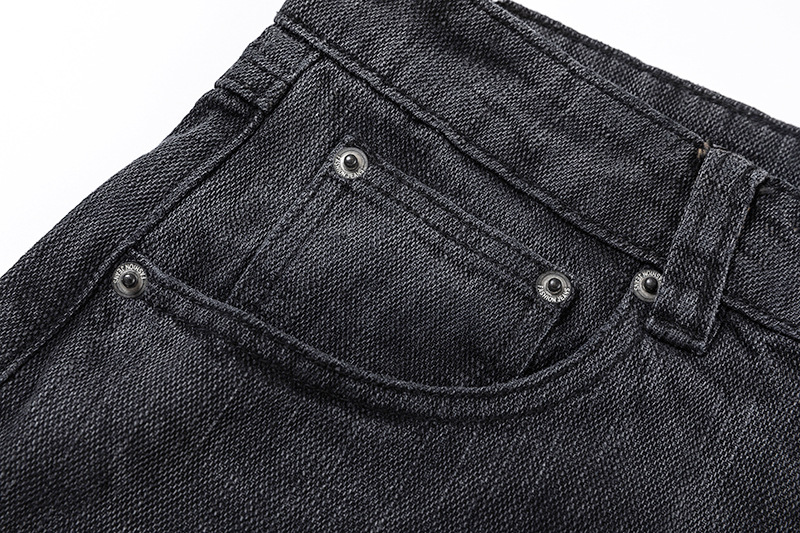 Modern Men's Jeans High Quality Washed Bamboo Denim Trousers_voghion.com
