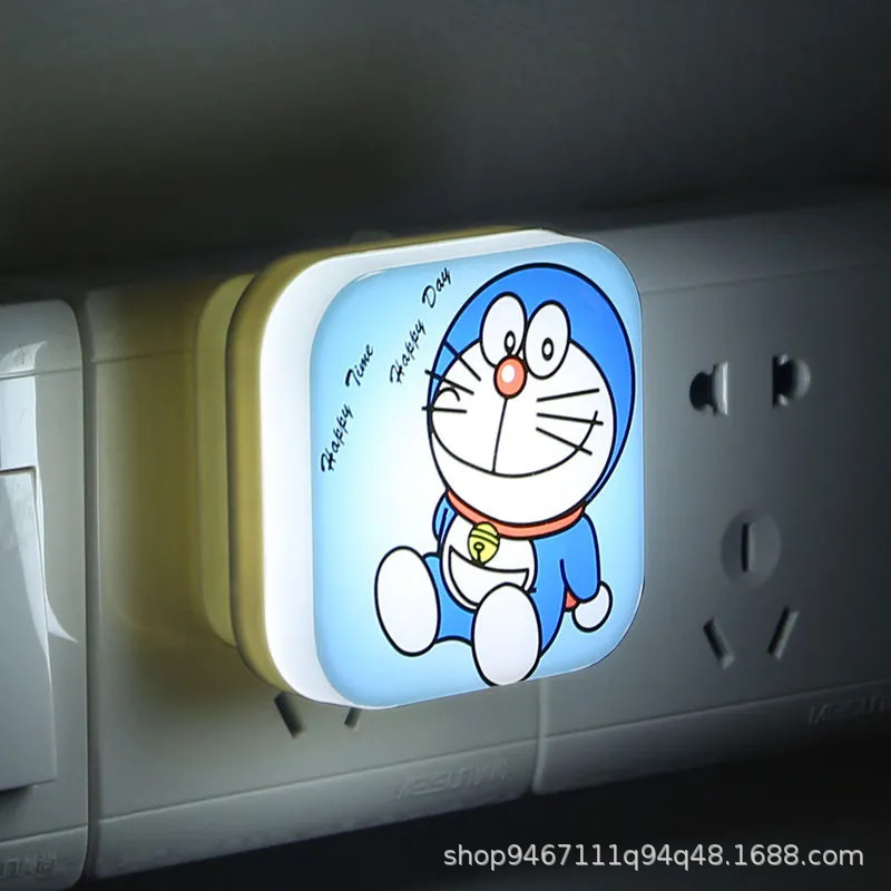 Led Night Light with Plug-In Switch, Bedside Lamp, Bedroom Eye-Protection Night Light, Cute Cartoon Baby Feeding Lamp Led