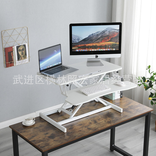 Laptop desktop lift desk folding movable table computer lift desk table standing computer desk