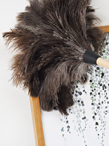 Ostrich feather wool duster Duster for electrical cabinets Cleaning home Feather duster Duster