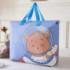 幼儿园被子收纳袋无纺布搬家打包袋行李袋儿童整理袋拉链大容量