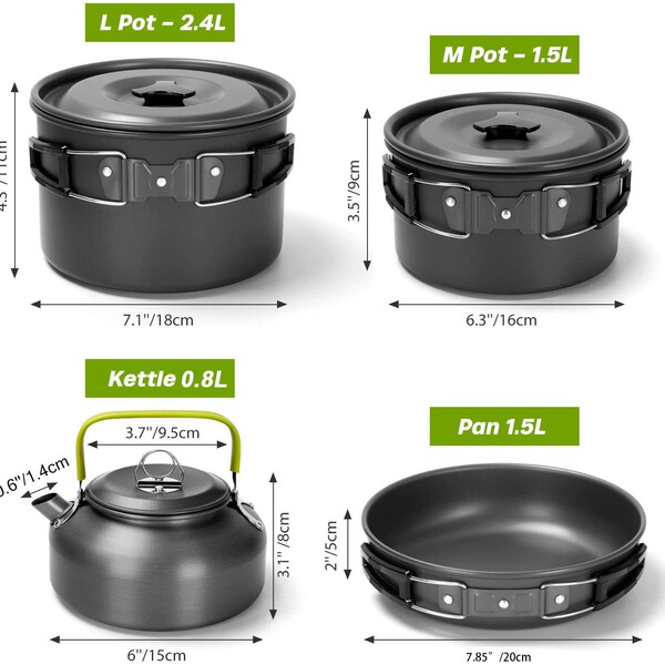 Outdoor supplies Camping cooker cooker set Wild picnic barbecue…