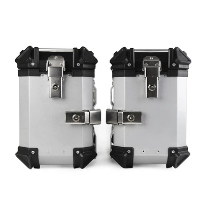 Motorcycle trunk — Tail Box - 35l-side-boxsilver