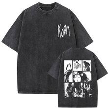 New Washed Vintage Alternative Nu Metal Rock Band Korn Print