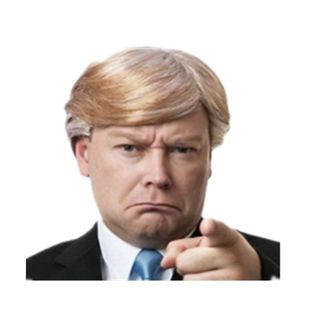 In-Stock Trump Wig, Golden Donald President Men's Short Straight Hair, Golden Trump Wig Wholesale from Manufacturer