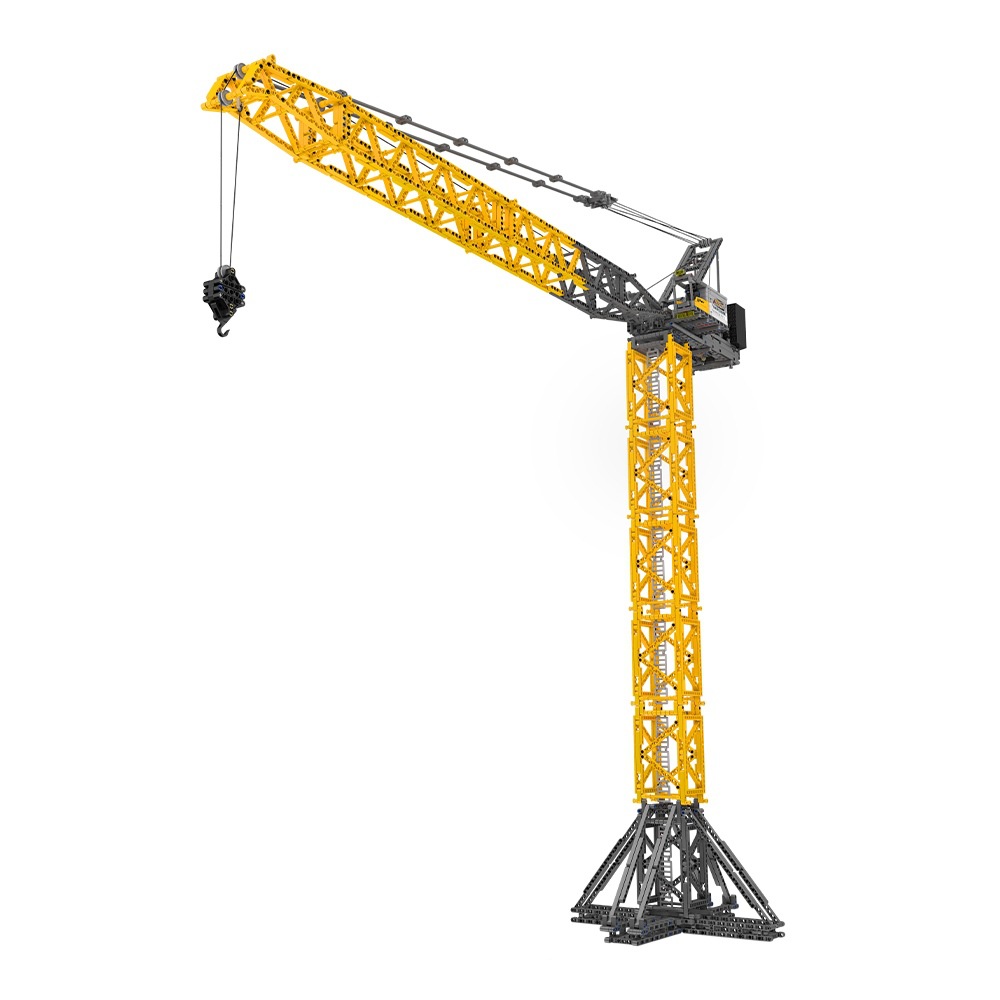 Gran ingeniería de construcción de alta dificultad de Yuxing 17096 grúa torre de pluma eléctrica de control remoto juguetes para niños