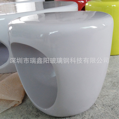 工廠直銷玻璃鋼休閑圓凳樣板間美陳家居擺件酒店戶外休息坐凳圓凳