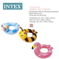 INTEX59220 Летнее Детское регулируемое плавательное кольцо Приморское детское мультяшное животное креативное плавательное кольцо оптом