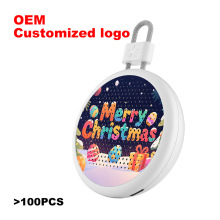 工厂F14蓝牙音箱插卡TWS对联功能万圣节道具圣诞节音响礼品印图案