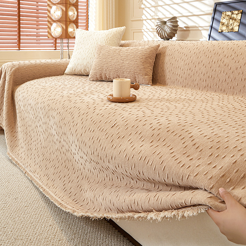Copridivano integrale stile crema per protezione totale divano_voghion.com