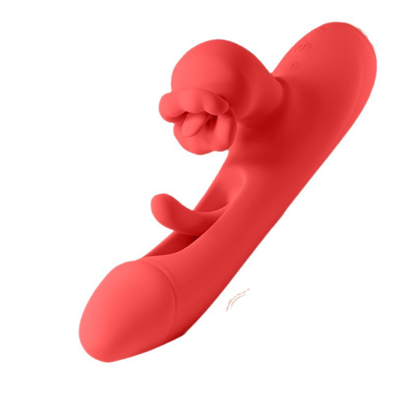 GALAKU JALEGU Kiss multifuncional APP inteligente de control remoto femenino masturbación lengua lamida palpitación barra de vibración al por mayor