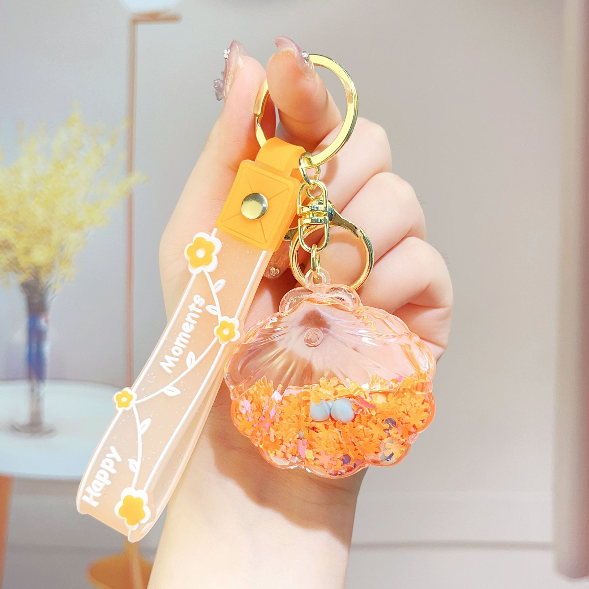 Oil-soaked starfish shells - orange