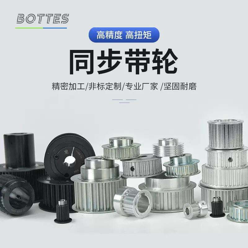 铝合金同步带轮高精密圆形耐磨电机皮带轮机械设备优质传动齿轮