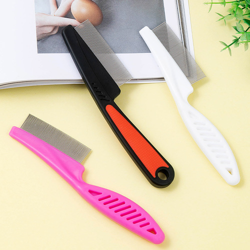 Pet comb, narrow-pitch comb, dog and cat beard comb, fine-toothed face comb, flea comb, row comb