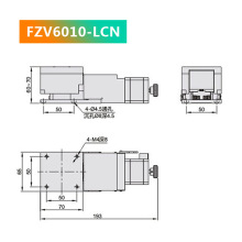 Z轴电动高精密位移滑台FZV6010/8020/光学铝合金直线步进升降平台