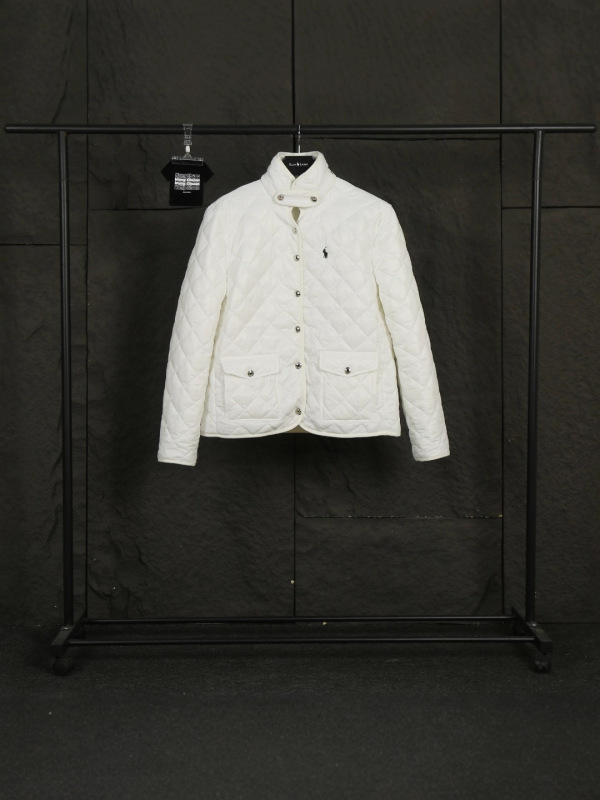 跨境外贸高品老钱风 RL菱形格绗绣灯芯绒包条棉服夹克外套3色女款|undefined