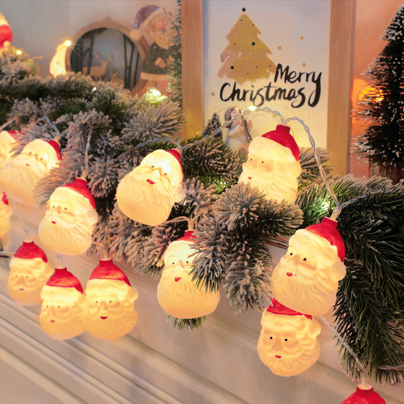 Ledクリスマス装飾灯雪だるま雪花サンタクロース灯串クリスマスツリー装飾用品イルミネーションペンダント卸売り|undefined