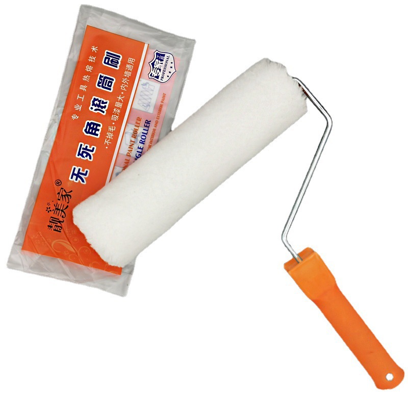 Cepillo de rodillo de 9 pulgadas Cepillo de rodillo Pintura Cepillo de rodillo de hilo de algodón Cepillo de rodillo de alta eficiencia de la pared Herramienta esencial Cepillo de rodillo Fábrica recta
