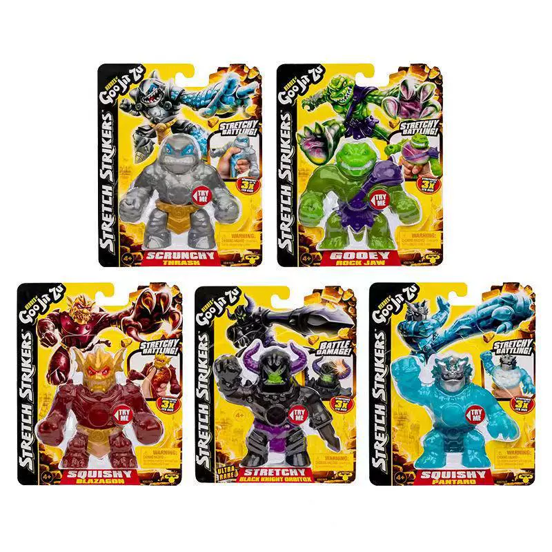 Лось Cool Muscle Group Goo Jit Zu, игрушки-антистресс из мягкой резины, креативные релакс-игрушки, глубоководный герой, животные