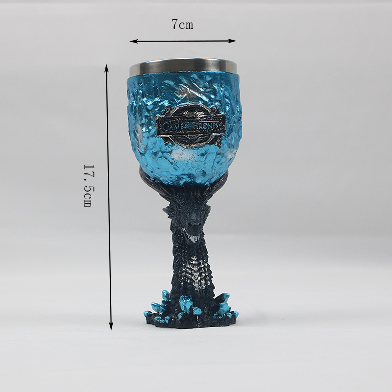 Taza de cerveza en relieve de acero inoxidable de resina creativa americana Taza de calavera punk de personalidad retro