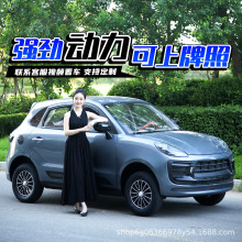 2025新款四轮电动车老头乐代步车全封闭新能源汽车油电两用电动车