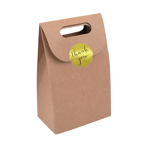 Wholesale New Style Roll Packing Golden Circle Thank You Sticker Seal Tape 