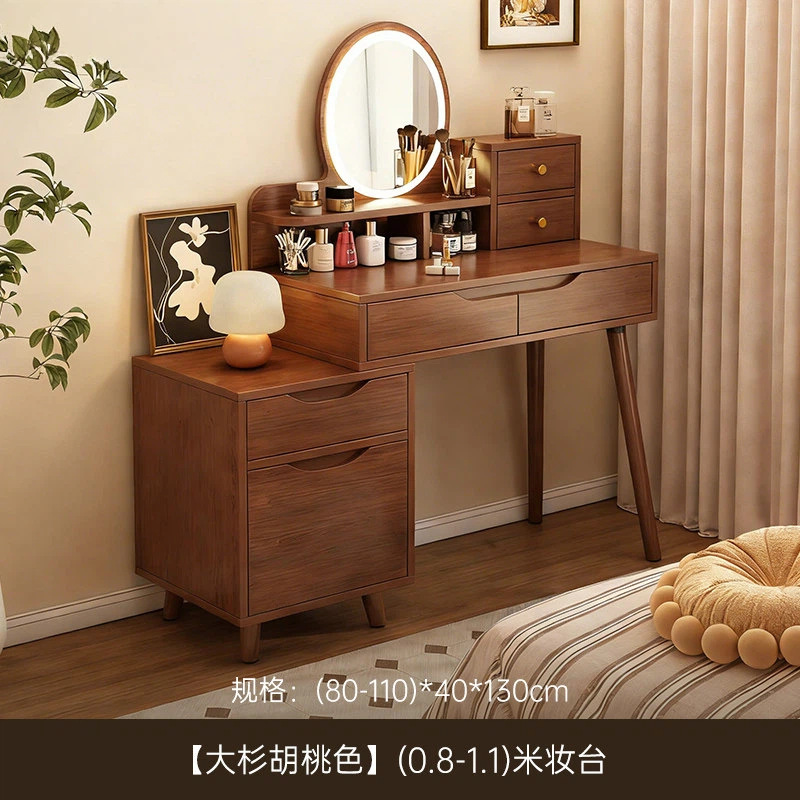 Tocador pequeño apartamento dormitorio simple moderno almacenamiento integrado mesa de maquillaje simple estilo de registro mesa de maquillaje de noche