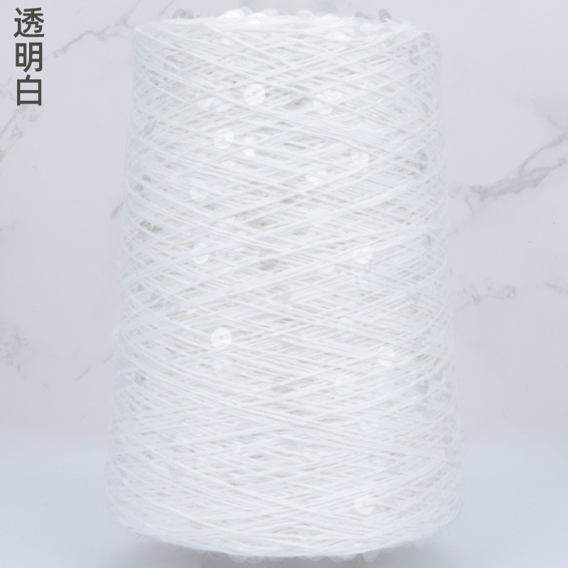 Silk Yue / mano DIY hilo de algodón multicolor brillante 3mm + 6mm sequilla 250 gramos de hilo de aguja de ganchillo