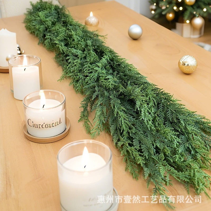 Amazon タッチソフトプラスチックシミュレーションノーフォークパイン籐ホームレストラン暖炉クリスマス人工緑の植物の装飾品|undefined