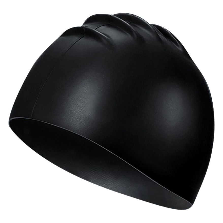 Venta caliente unisex gorra de natación de silicona al por mayor de color sólido de alta elástico transpirable gorra de natación impermeable antideslizante no-apretando la cabeza