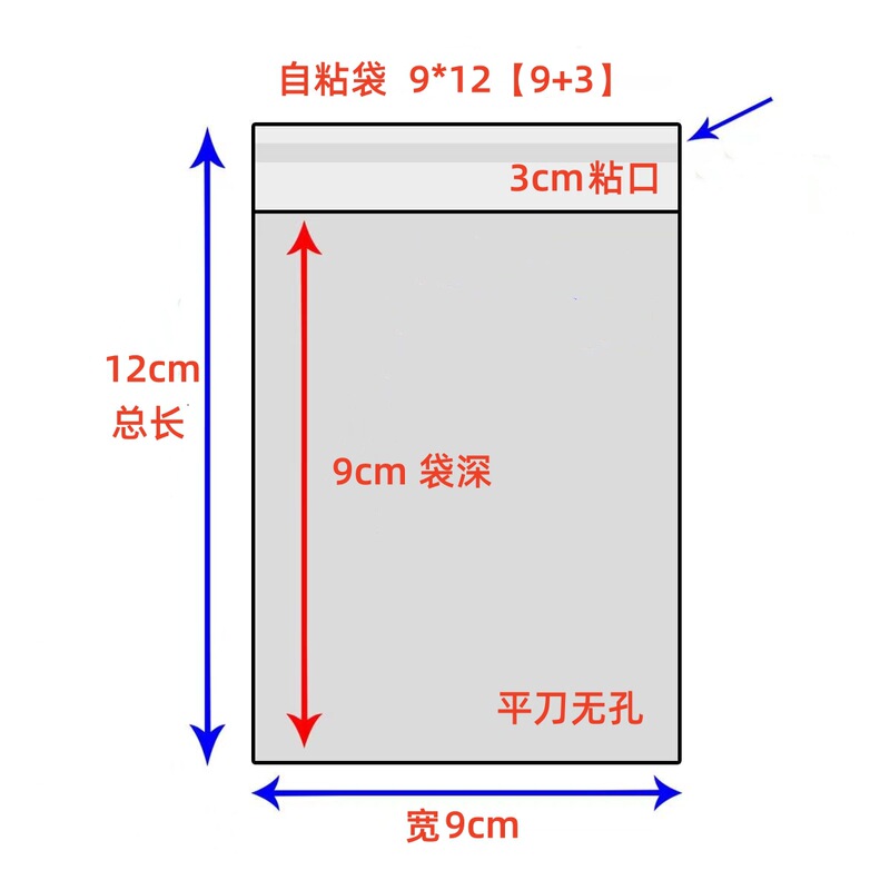 スポット opp 粘着袋 opp 袋透明包装袋ビニール袋 opp 赤ビニール袋 opp 粘着袋ジュエリーバッグ|undefined