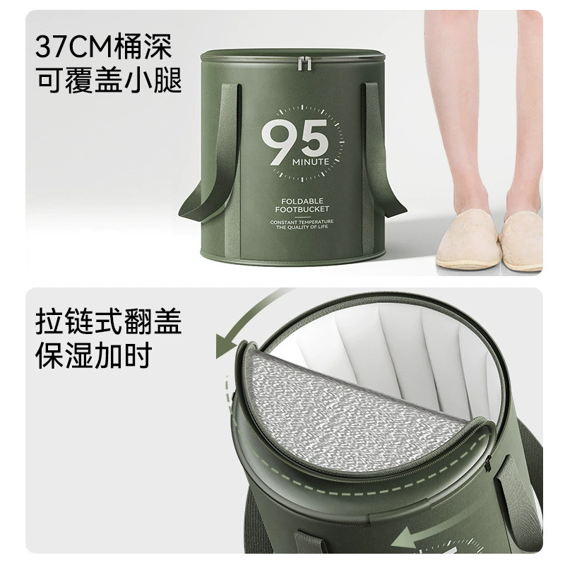 Foldable Handheld Thermos, Portable Home Use, Keeps Constant Temperature, Compact