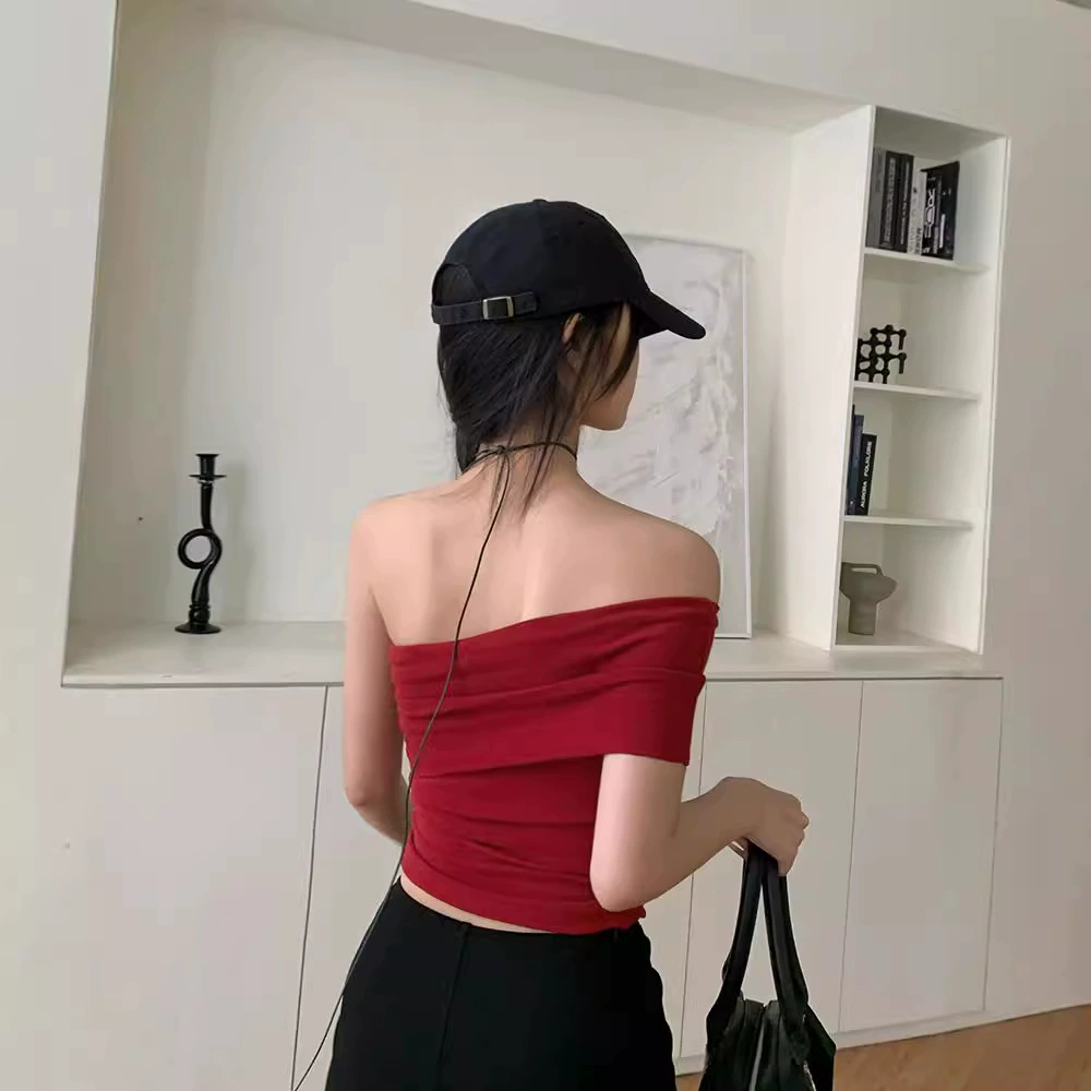 Летняя футболка, корейский стиль, slim fit