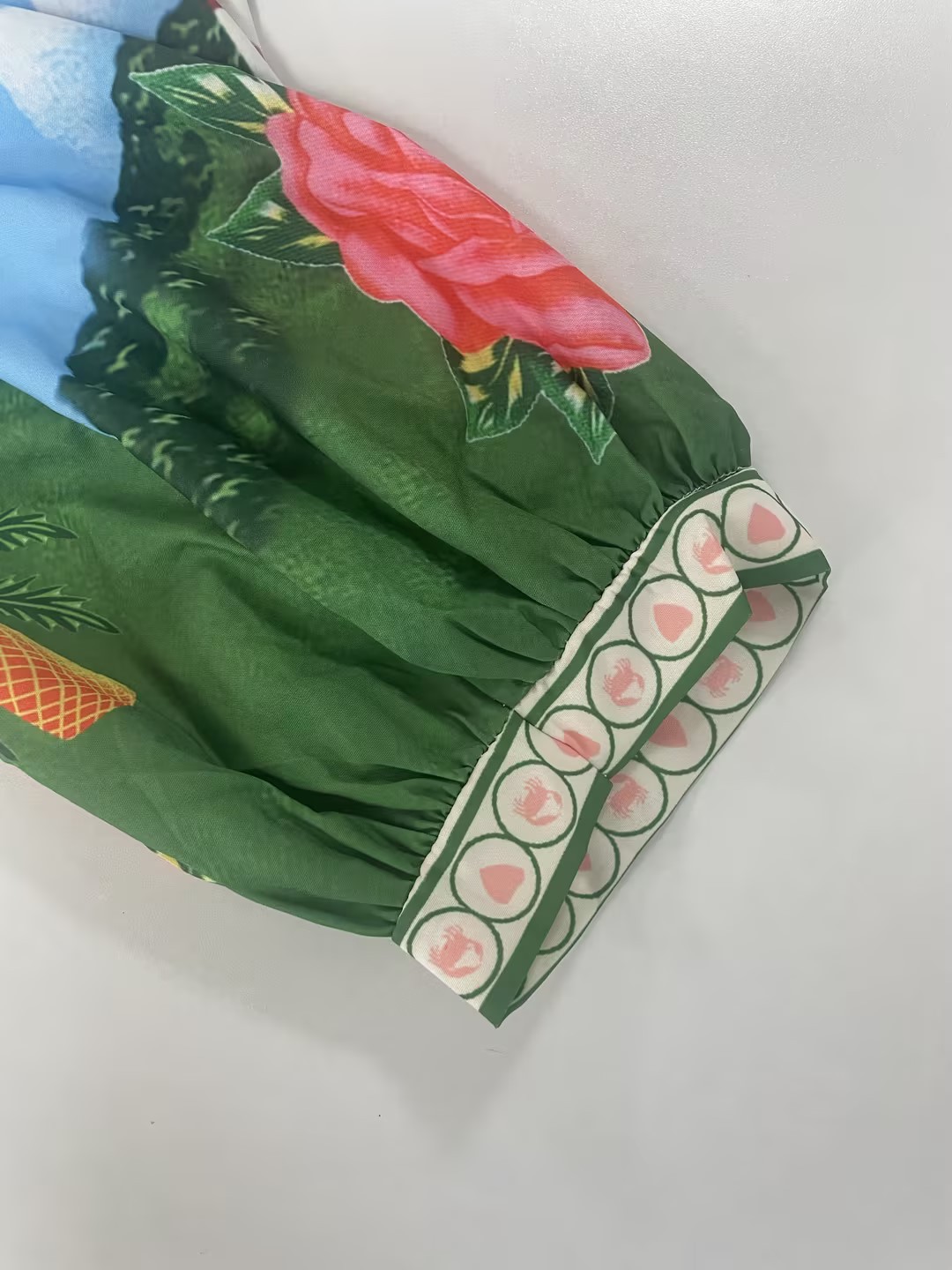 Women Clothing Casual Printing Shirt Cardigan 3/4 Sleeve Office Dress