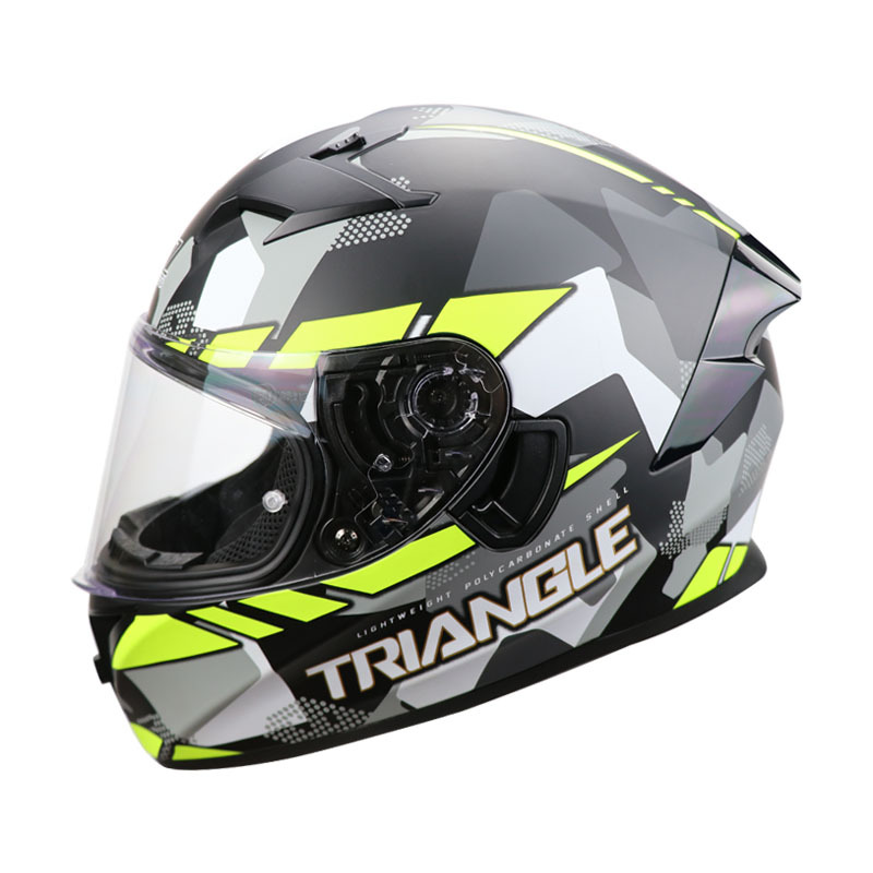Full Helmet Cover Type Cool Four Seasons Dual-lens Motorcycle Racing Running Helmet Removable And Washable Full Face Helmet