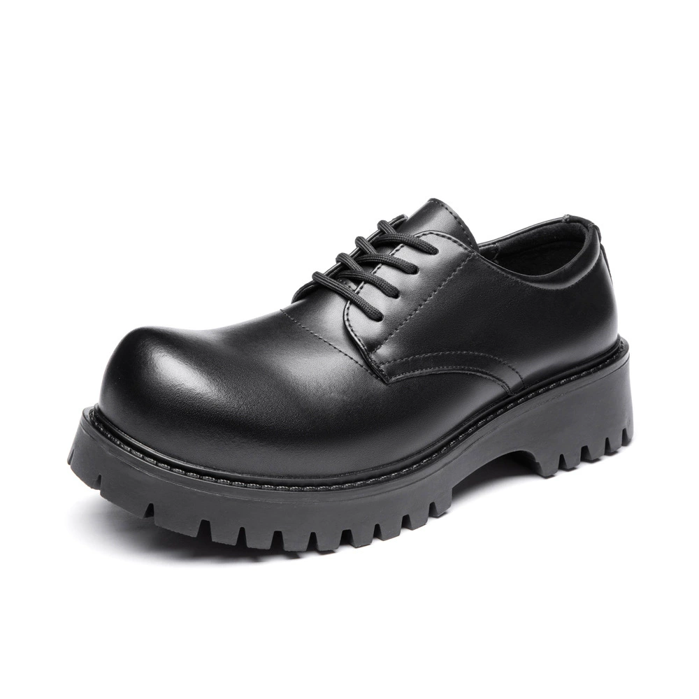 2025 новый парижский cleanfit обувь с большой головой дерби мужские нишевые туфли с толстым дном увеличены британские кожаные туфли 81026-1