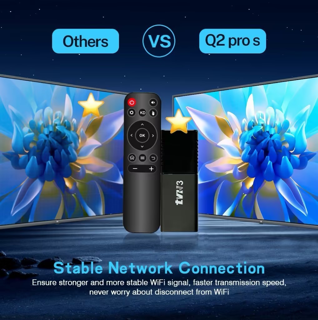 Nuevos productos de comercio exterior TVR3 TV BOX portátil reproductor de video de red decodificador de televisión Android doméstico transfronterizo image 5