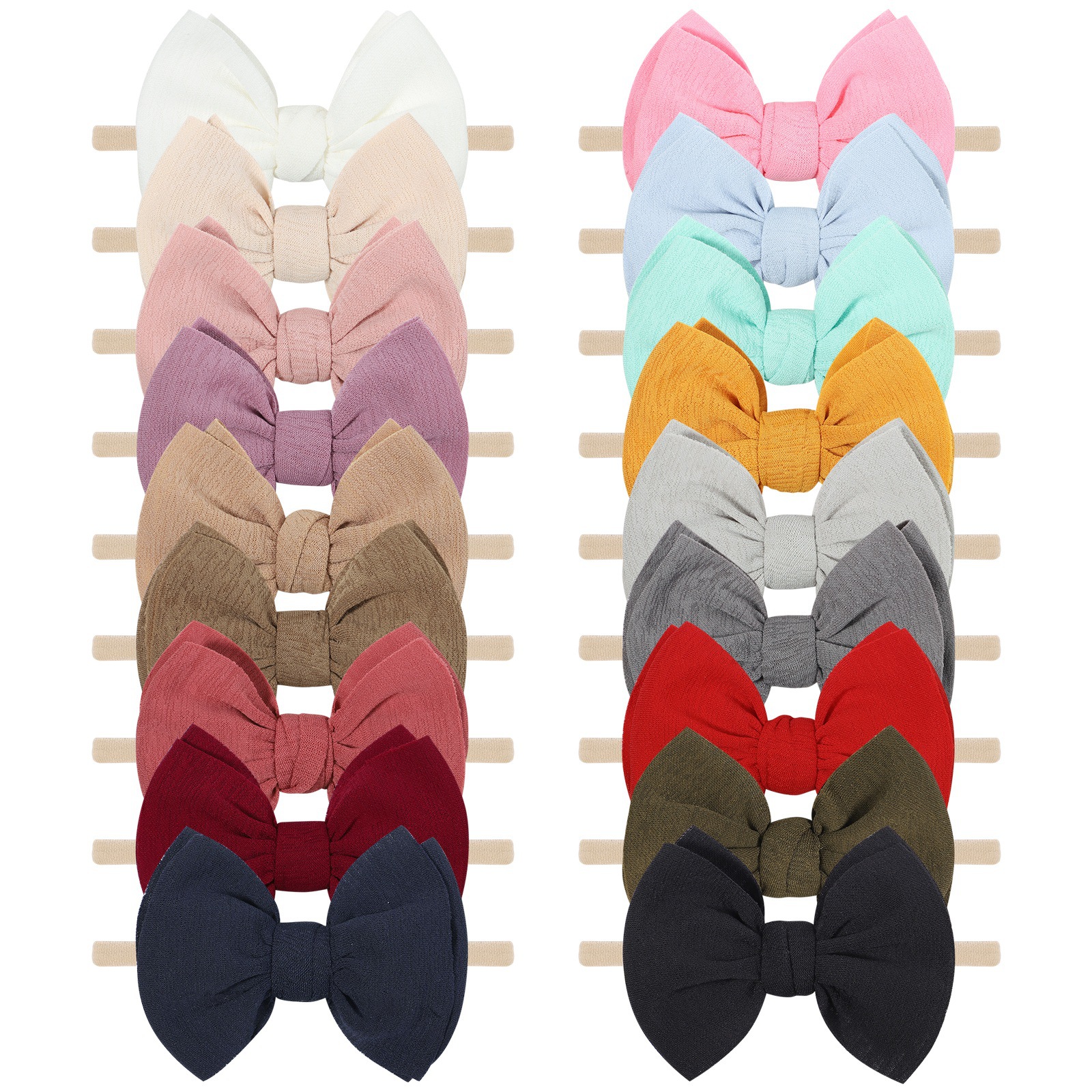 elastic children's cute headband with bow