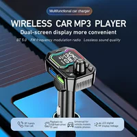 Трансграничная автомобильная зарядка Bluetooth автомобильный MP3FM-передатчик True 3.1A двойной USB-порт TP-C зарядное устройство источник завод