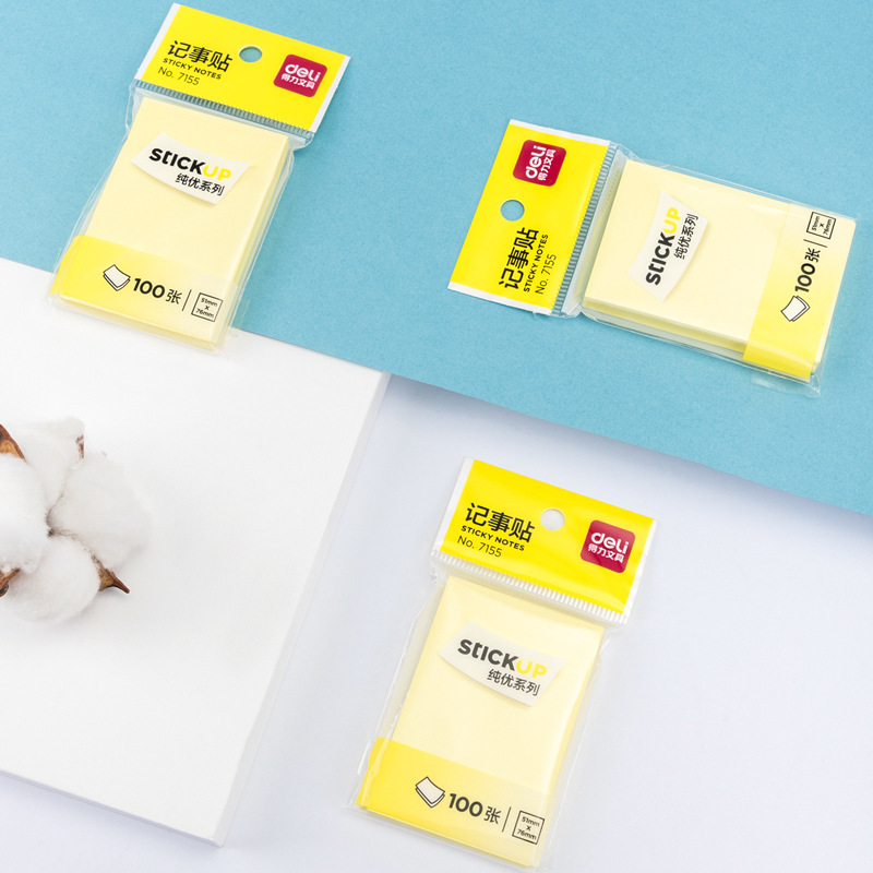 有力文房具7155手帳貼りインスタントカラー伝言紙付箋76*51mmメモ紙付箋紙|undefined