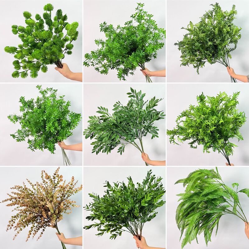 New Forest-Style Artificial Greenery with a Fresh and High-End Feel, Realistic Maple Leaves and Pine Needles, Fake Leaves for Outdoor Lawn and Wedding Landscaping New Forest-Style Artificial Greenery with a Fresh and High-End Feel, Realistic Maple Leaves and Pine Needles, Fake Leaves for Outdoor Lawn and Wedding Landscaping